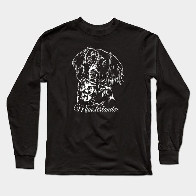 Small Munsterlander dog lover portrait Long Sleeve T-Shirt by wilsigns